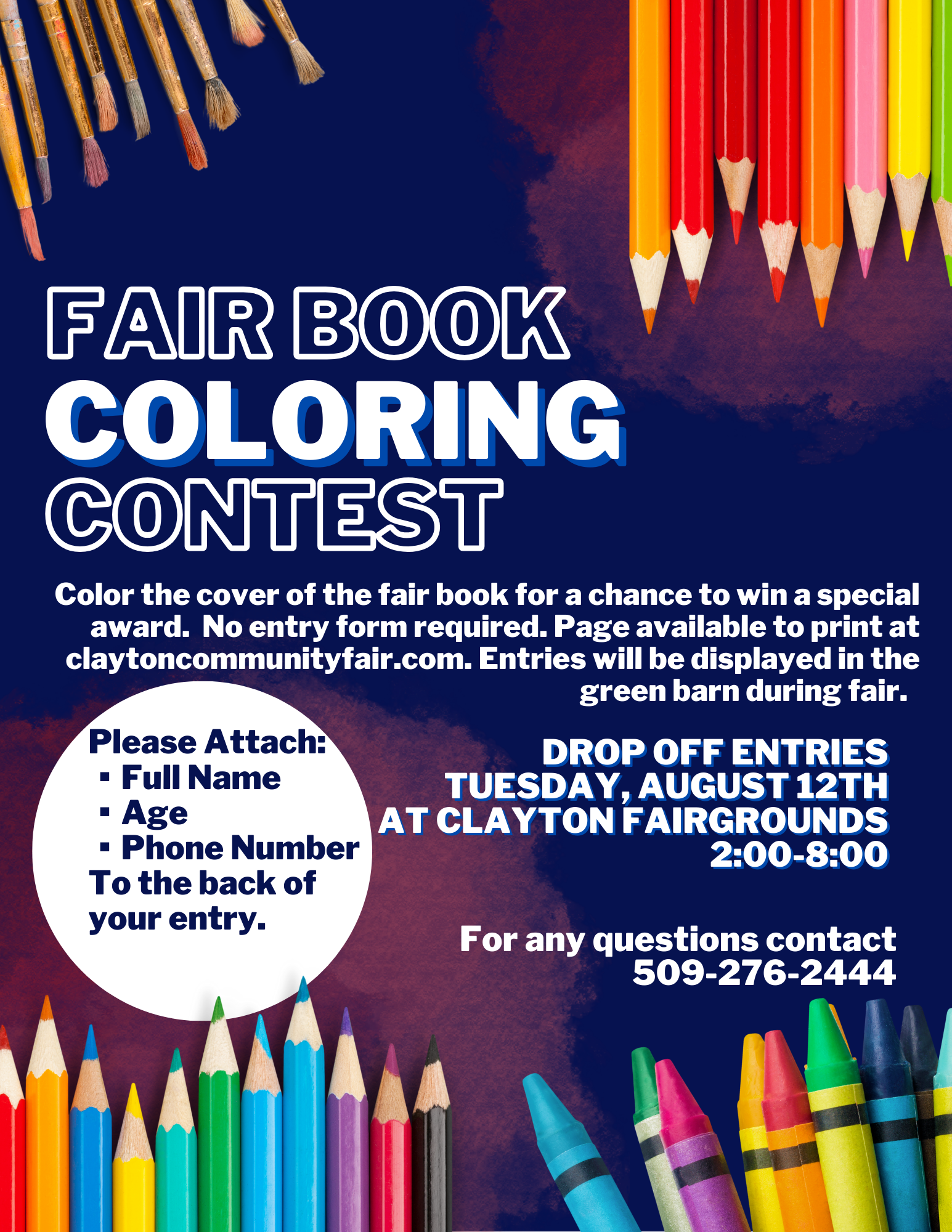 Clayton Fair Coloring Contest